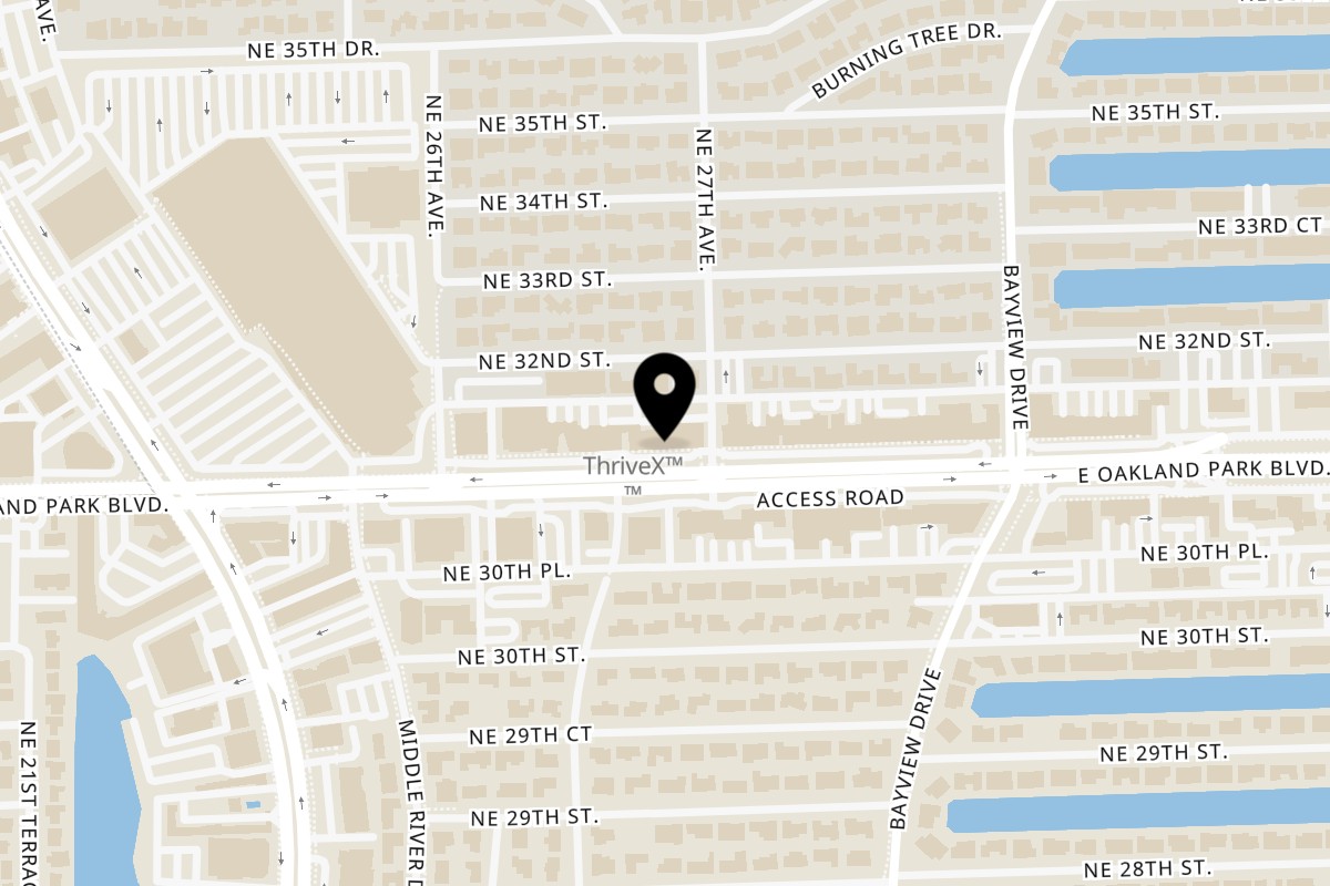 Map showing the location of Country Ham N' Eggs Bar & Grill on 2671 E Oakland Park Blvd in Fort Lauderdale